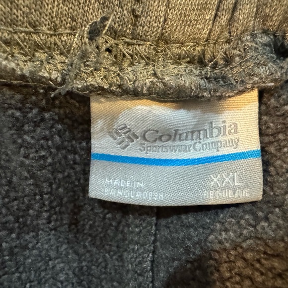 Columbia dark gray sweatpants W/pockets, adjustable, logo, size XXL - Picture 3 of 5